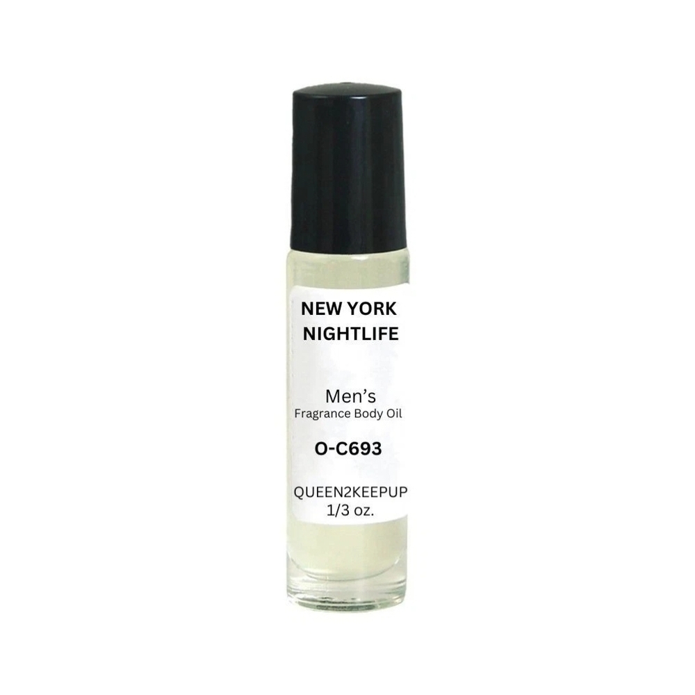 New York Nightlife (Men) Body Oil 10 ml Fragrance Pure Uncut 1/3 oz Roll-On